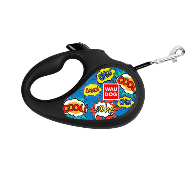 Повідець-рулетка для собак WAUDOG R-leash малюнок "ВАУ" - Image 14