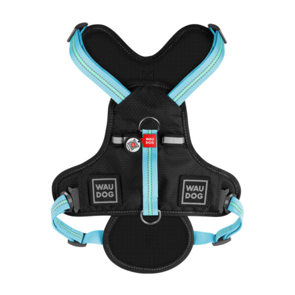 Шлея для собак безпечна WAUDOG Nylon з QR паспортом металічна пряжка-фастекс - Image 24