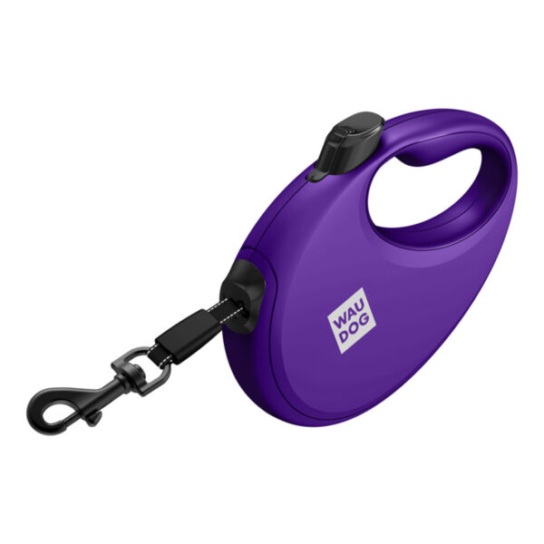 Повідець-рулетка для собак WAUDOG R-leash з контейнером для пакетів світловідбивна стрічка - Image 46