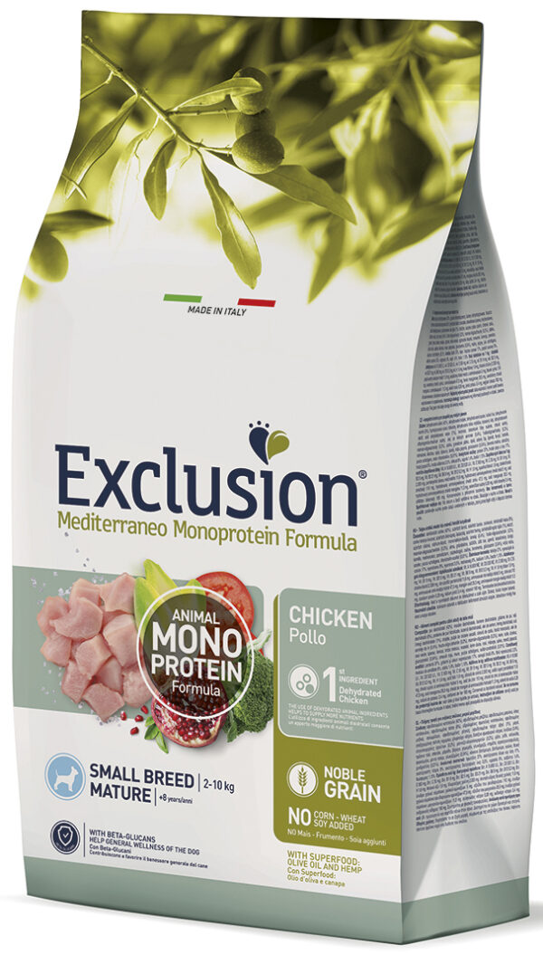 Exclusion Mature Chicken Small Breed корм для собак похилого віку дрібних порід з куркою