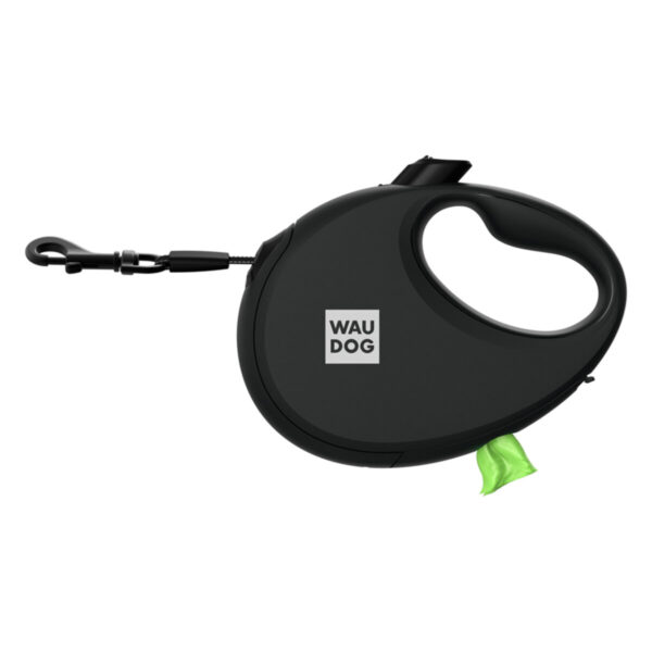 Повідець-рулетка для собак WAUDOG R-leash з контейнером для пакетів світловідбивна стрічка - Image 88