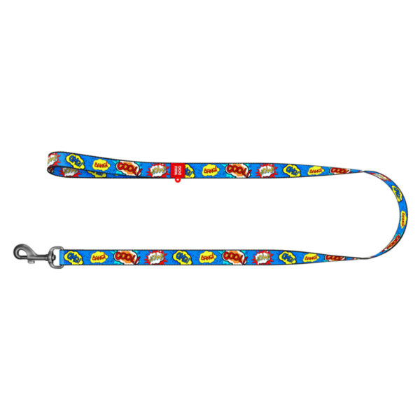 Повідець для собак нейлоновий WAUDOG Nylon малюнок "ВАУ" - Image 3