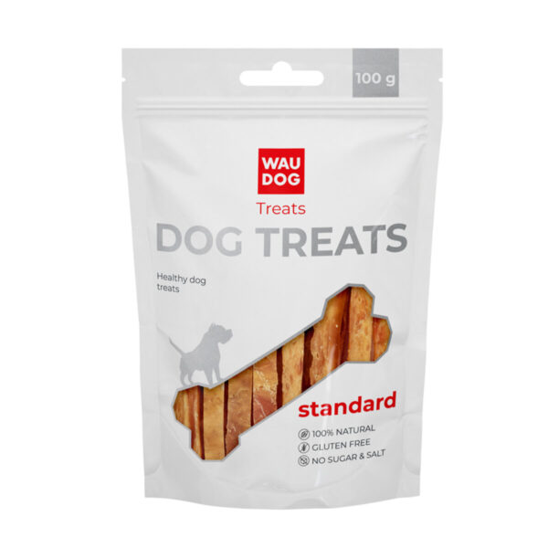 Ласощі для собак WAUDOG Treats "Курячі в'ялені полоси", 100 г - Image 2