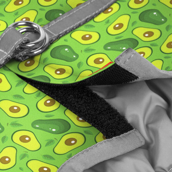 Шлея для собак м'яка WAUDOG Clothes з QR паспортом малюнок "Авокадо" - Image 13