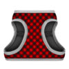 Шлея для собак м'яка WAUDOG Clothes з QR паспортом малюнок "Шотландка червона" - Image 15