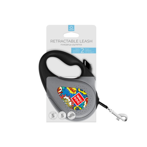 Повідець-рулетка для собак WAUDOG R-leash малюнок "ВАУ" - Image 7