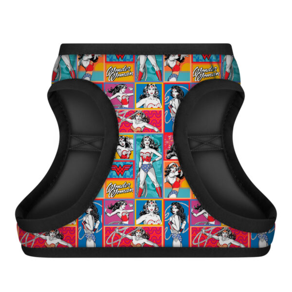 Шлея для собак м'яка WAUDOG Clothes з QR паспортом малюнок "Чудо-жінка комікс" - Image 6