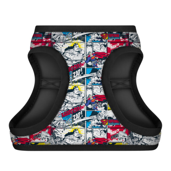 Шлея для собак м'яка WAUDOG Clothes з QR паспортом малюнок "Супермен комікс" - Image 10