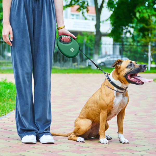 Повідець-рулетка для собак WAUDOG R-leash з контейнером для пакетів світловідбивна стрічка - Image 11
