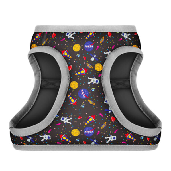 Шлея для собак м'яка WAUDOG Clothes з QR паспортом малюнок "NASA" - Image 12