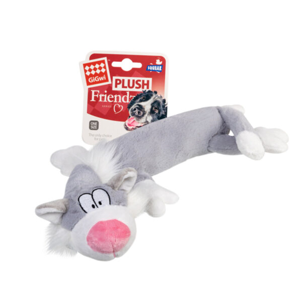 Іграшка для собак Кіт з пищалкою / тканина GiGwi Plush, плюш, штучне хутро, 63 см - Image 2