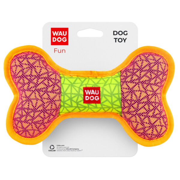 Іграшка для собак WAUDOG Fun "Кістка", Ш 20 см, Д 12 см, рожевий