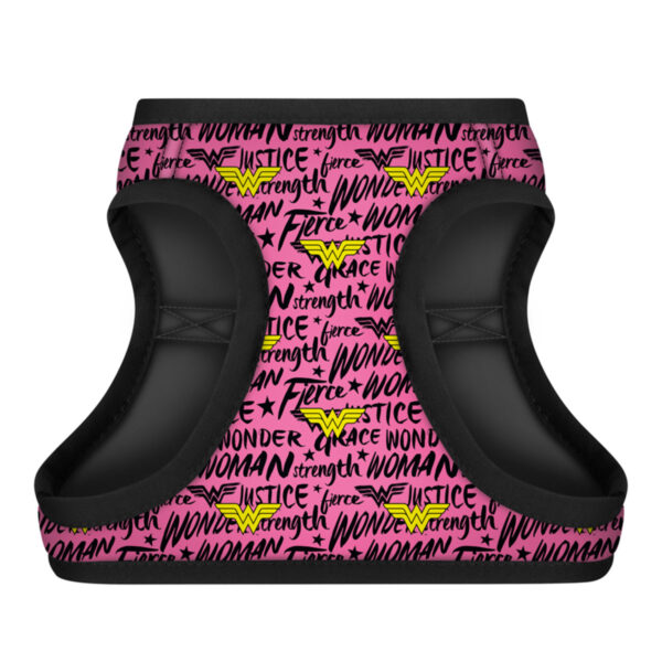 Шлея для собак м'яка WAUDOG Clothes з QR паспортом малюнок "Диво-жінка в рожевому" - Image 10