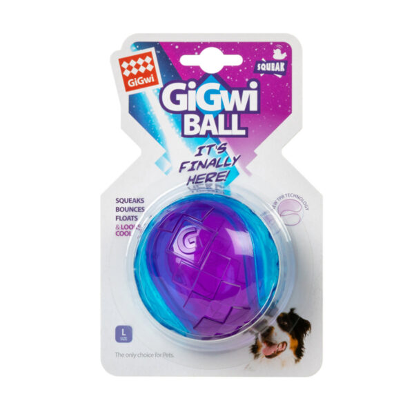 Іграшка для собак М'яч з пищалкою GiGwi BALL, гума, 8 см - Image 2