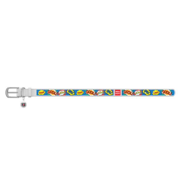 Нашийник WAUDOG Design з малюнком "ВАУ" преміум шкіра - металева пряжка - Image 14