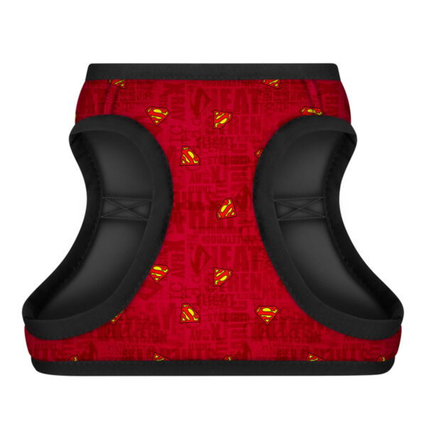 Шлея для собак м'яка WAUDOG Clothes з QR паспортом малюнок "Супермен червоний" - Image 12