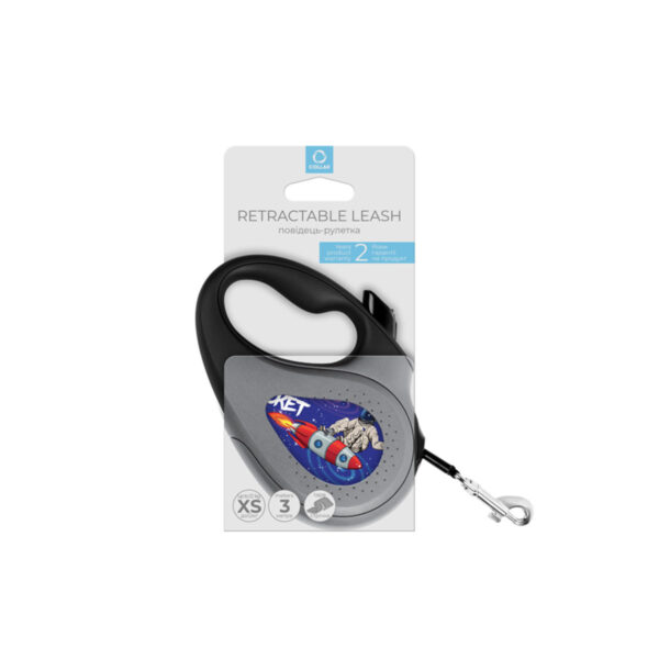Повідець-рулетка для собак WAUDOG R-leash малюнок "Ракета" - Image 6