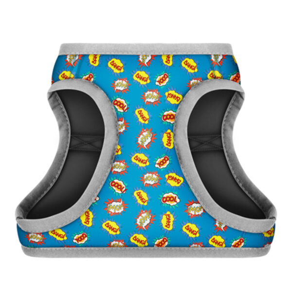 Шлея для собак м'яка WAUDOG Clothes з QR паспортом малюнок "ВАУ" - Image 9