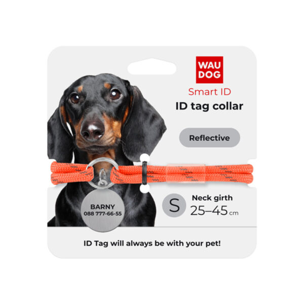 Шнурок для адресника з паракорду WAUDOG Smart ID світловідбиваючий - Image 4