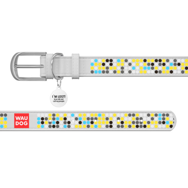 Нашийник WAUDOG Design з малюнком "Мозаїка" преміум шкіра - металева пряжка - Image 19