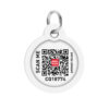 Адресник для собак і котів металевий WAUDOG Smart ID з QR паспортом малюнок "Мілітарі" - Image 7