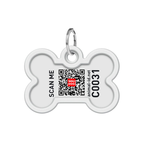 Адресник для собак і котів металевий WAUDOG Smart ID з QR паспортом малюнок "Мілітарі" - Image 11