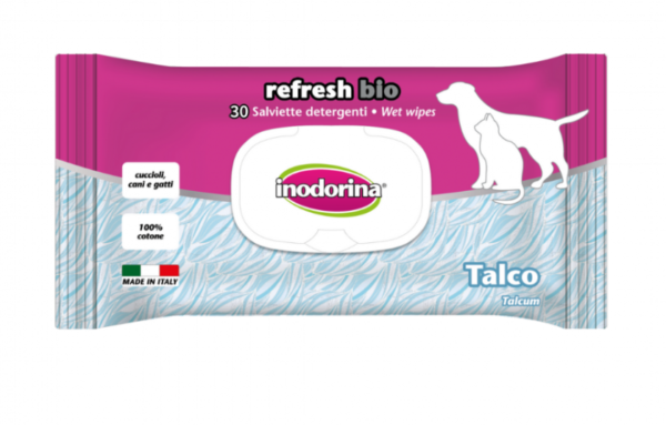 Inodorina Bio Cipria вологі біорозкладні котонові серветки 30 шт