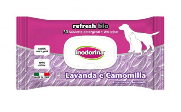Inodorina Bio Cipria вологі біорозкладні котонові серветки 30 шт