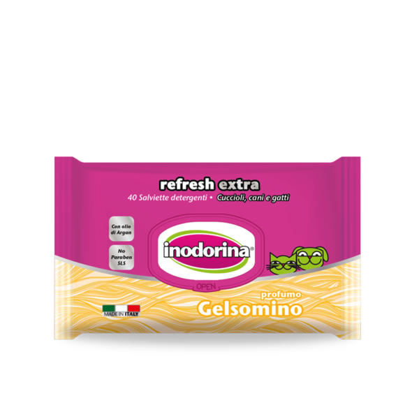 Inodorina Refresh extra серветки із ароматом жасміна 40 шт
